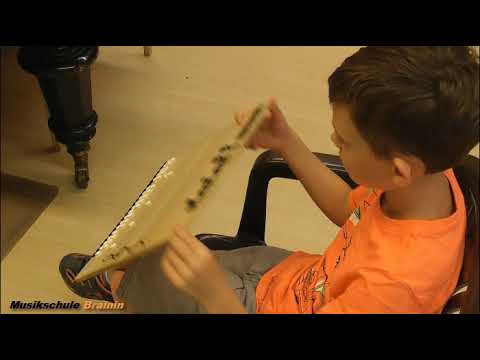 Brainin Method Notation of two-part dictation on the Brainin Notation Board