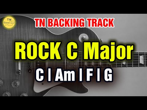 Rock BACKING TRACK C Major | C Am F G | 120 BPM | Guitar Backing Track
