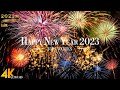 Happy New Year 2023 4K Firework Sound Colorful Firework Display With Real Sound Countdown 2023
