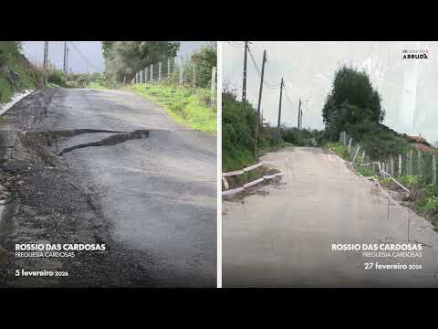 Trabalhos na rede viária do concelho após as intempéries de fevereiro de 2026