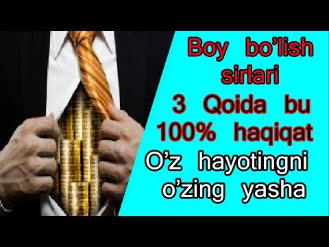 Boy bo'lish uchun nimalar qilish kerak 100% haqiqat 2019