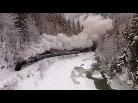 The steam train in the winter story