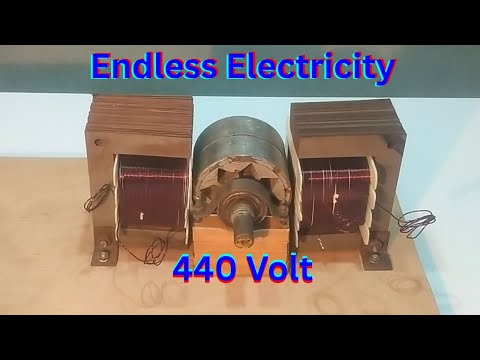 Endless Electricity | How To Make 440 Volt Electricity Generator Using Magnetic Rotor