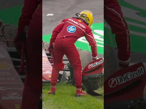 Lewis Hamilton Cleans Up His Own Car 🥺