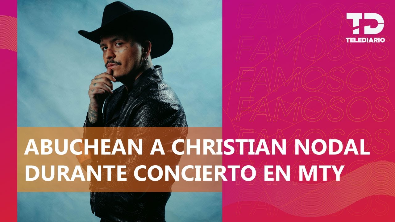 Christian Nodal se presenta en la UANL y recibe abucheos tras mencionar a Ángela Aguilar