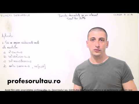 39   cls11   Functii derivabile   sirul lui Rolle etapele sirului lui Rolle   aplicatii   partea 1