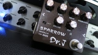 Dr.J Sparrow Bass Driver and DI - Pedal Demo