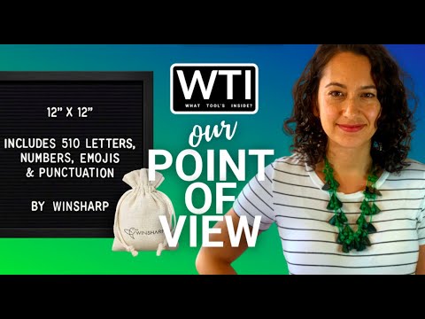 Winsharp Black Felt Letter Boards - WTI product video review