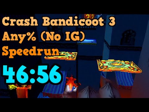Crash Bandicoot 3: Warped - Any% (No Item Glitch) Speedrun in 46:56