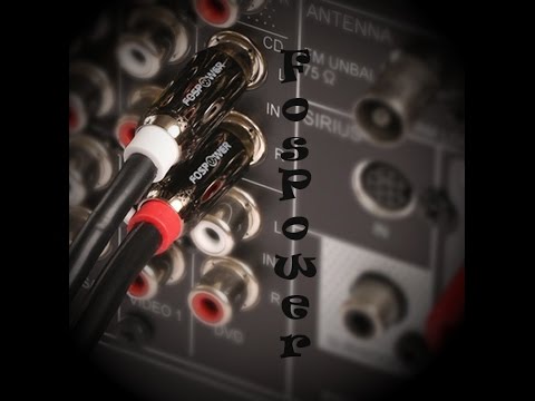 FosPower  Stereo Audio Cable 24K Gold Plated