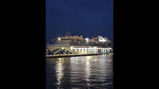 MV Sapphire princess leaving Tallinn #cruiseship #princesscruiseship #shipspotting #portoftallinn
