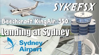 FSX Steam Edition HD - Beechcraft King Air 350 landing at SYD/YSSY
