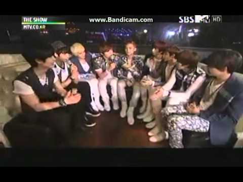 120511 BTOB- Sungjae & Minhyuk with UKISS @ MTV 'The Show'