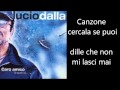 Lucio Dalla - Canzone Testo Lyrics