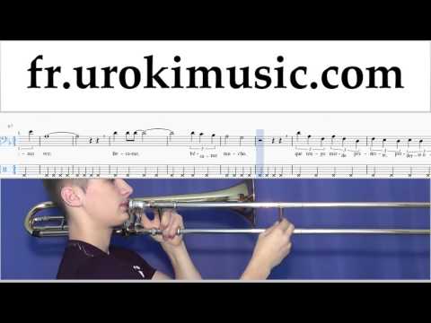 Comment Jouer du Trombone Besame Mucho Tab Tablature Partie#2 um-b829