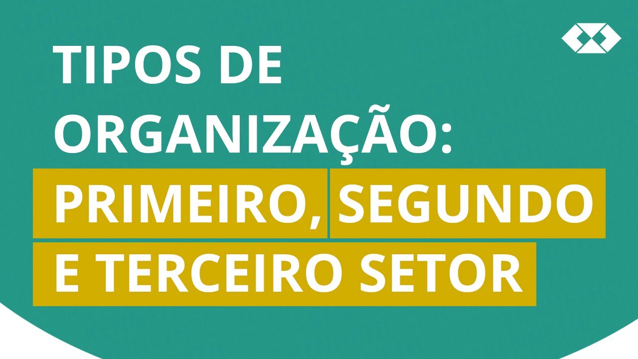 Tipos de Organização - Noçoes de Administração - Primeiro, Segundo e Terceiro Setor