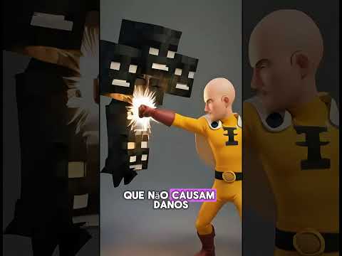 E se os chefes de Minecraft atacassem Saitama?