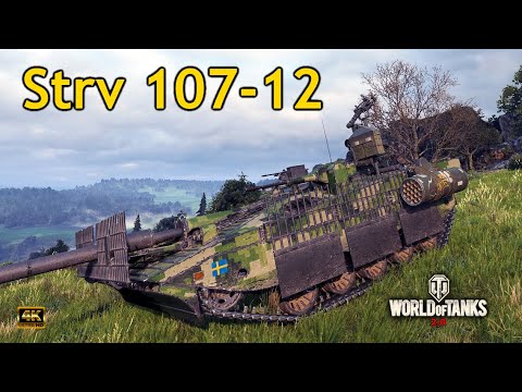 Strv 107-12 11K DMG Pillbox Mode Farm - World of Tanks