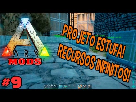 ARK Survival Evolved - The Center (MODS) - #9 - Começando a Contruir a Estufa! Resource Crops MOD