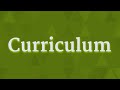 CURRICULUM pronunciation • How to pronounce CURRICULUM