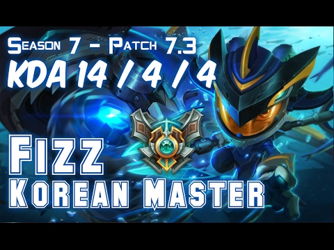 FIZZ KOREAN MASTER vs DARIUS Top - Patch 7.3 KR Ranked