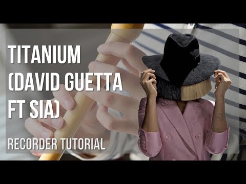 How to play Titanium by David Guetta ft Sia on Recorder (Tutorial)
