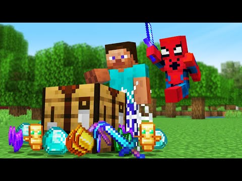 Minecraft Hunger Games, But I'm Spiderman!