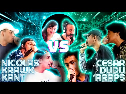😂TALARICO? REAGINDO A "NICOLAS WALTER, KRAWK E KANT VS CESAR, DUDU E ARAPS" | REACT/BREVE ANÁLISE