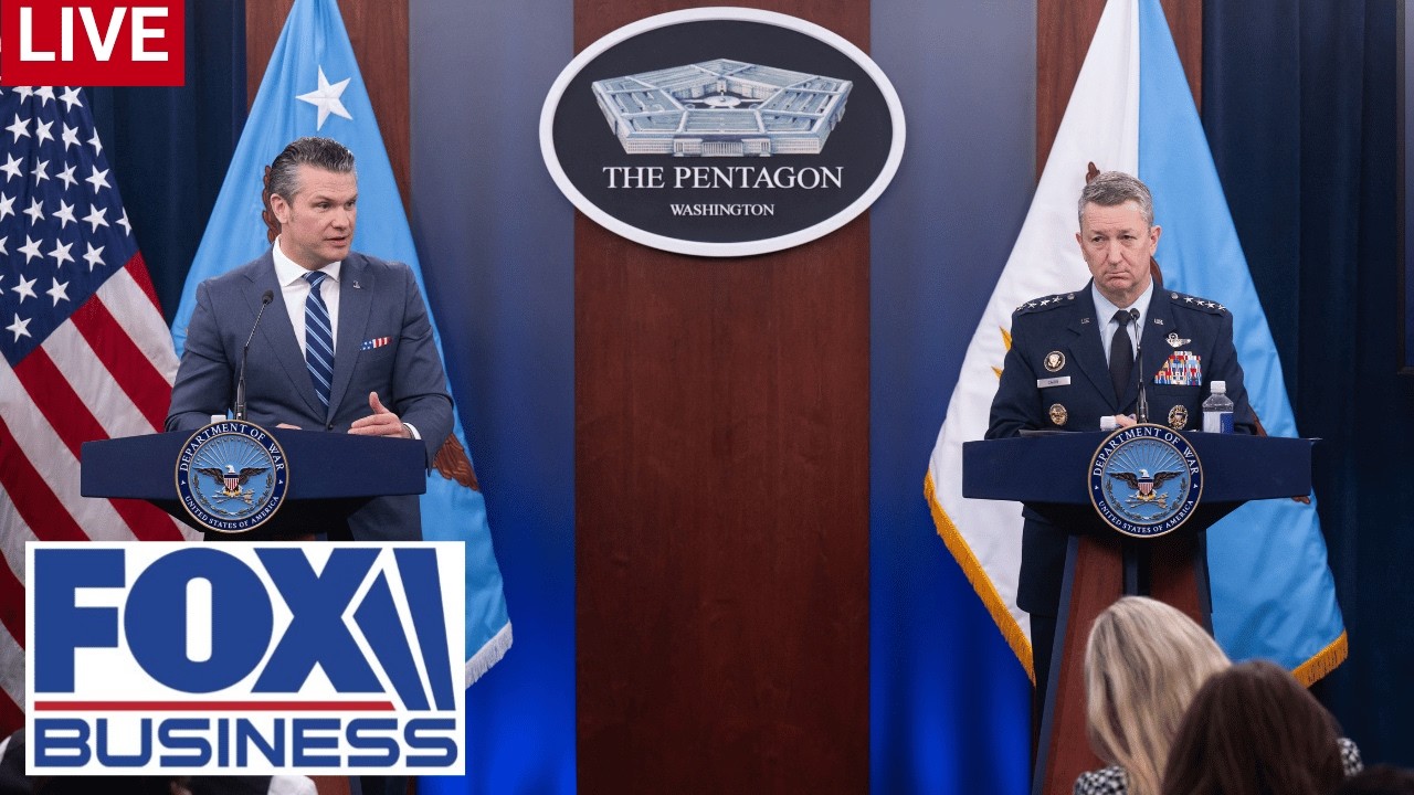 WATCH LIVE: Pete Hegseth, Gen. Dan Caine hold press briefing at Pentagon