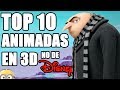 Top 10 Mejores Películas EN 3D NO Animadas Por Disney