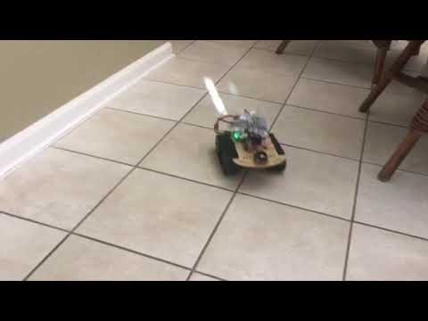 ARC  - a short video - My tank base robot - DC brushed or brushless motors and L298N Dual H-Bridge with Pulse Width Modulation (PWM) control robot by EzAng