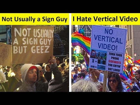 People Who Had The Funniest Signs Ever! 😂 Video