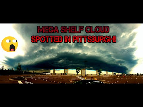 Megashelf Cloud spotted in Pittsburgh PA