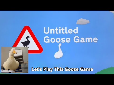 Let’s Play Untitled Goose Game with Wrinkle the Duck