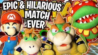 Mario & Bowser Jr Vs Bowser & Petey Piranha!! Mario Kart Double Dash !! Race & Battle !! ᴴᴰ