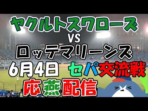 小川泰弘 投手先発！セ・パ交流戦【ヤクルトスワローズ &times; ロッテマリーンズ】 応燕配信 2026.6.4