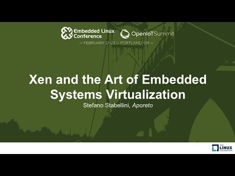 Xen and the Art of Embedded Systems Virtualization - Stefano Stabellini, Aporeto