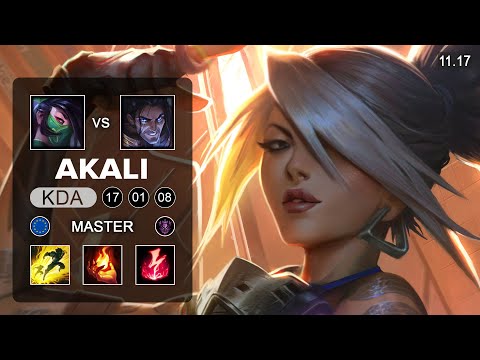Akali Mid vs Sylas - EUW Master Patch 11.17