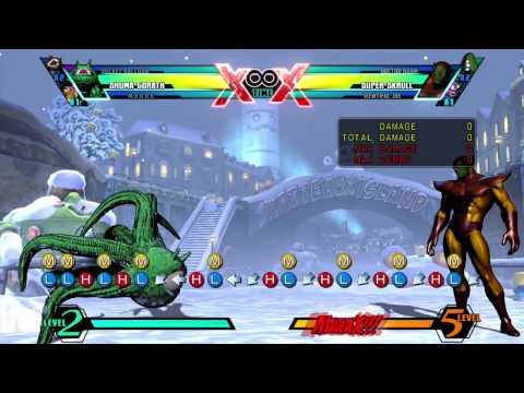 UMvC3 Mystic Stare While Wave/Plinkdashing Forward (done on a HitBox)