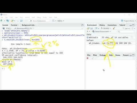 4.1 R-Kurs Einstichproben T-Test