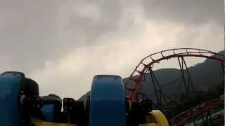 preview picture of video 'Corkscrew roller coaster in Genting Highlands Outdoor Theme Park - GoPro Hero 2'