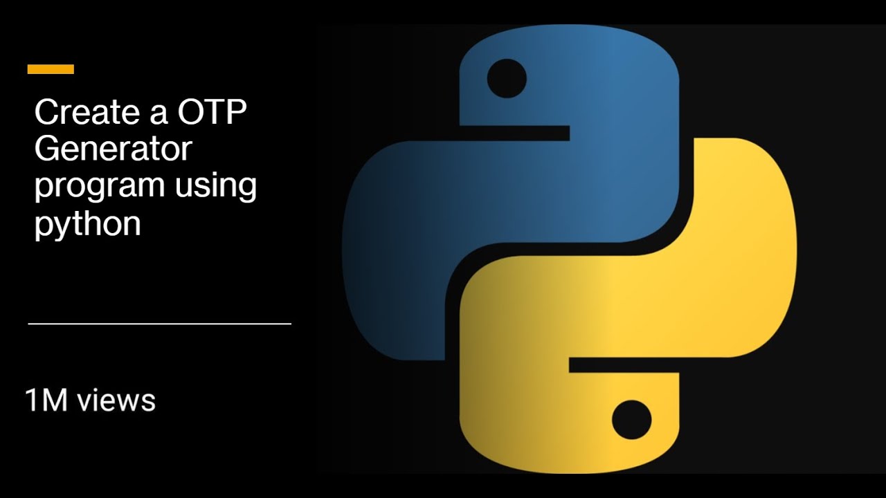 Create a OTP Generator program using Python