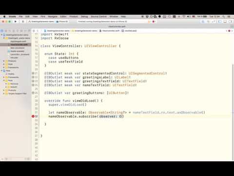 GreetingGenerator with RxSwift (iOS 8, Swift 3) 2/7