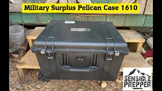 New Military Surplus Pelican Model 1610 Case Review