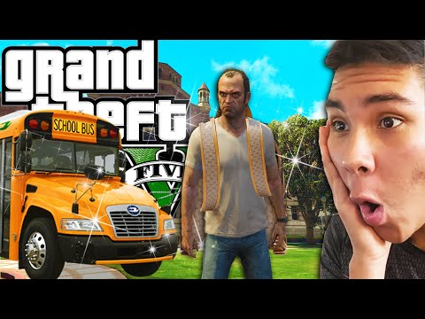 TREVOR VA a La ESCUELA en GTA 5! Grand Theft Auto V - GTA V Mods
