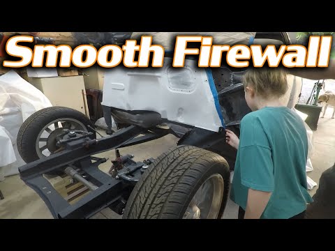 Smoothing the firewall on my 1953 Chevy Bel Air for LS Swap