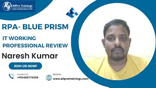 RPA-BluePrism IT Working Professional Review