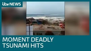 Download lagu Footage shows panic as Indonesia tsunami approaches | ITV News mp3 Download lagu Footage shows panic as Indonesia tsunami approaches | ITV News mp3