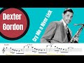 Dexter Gordon, ¨Cry Me a River lick¨ 7 ideas to apply it  (ENG sub)  Jazz Saxophone Lessons