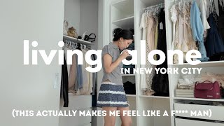 living alone vlog in NYC  🚕 cafe hopping, trying on new clothes, running errands